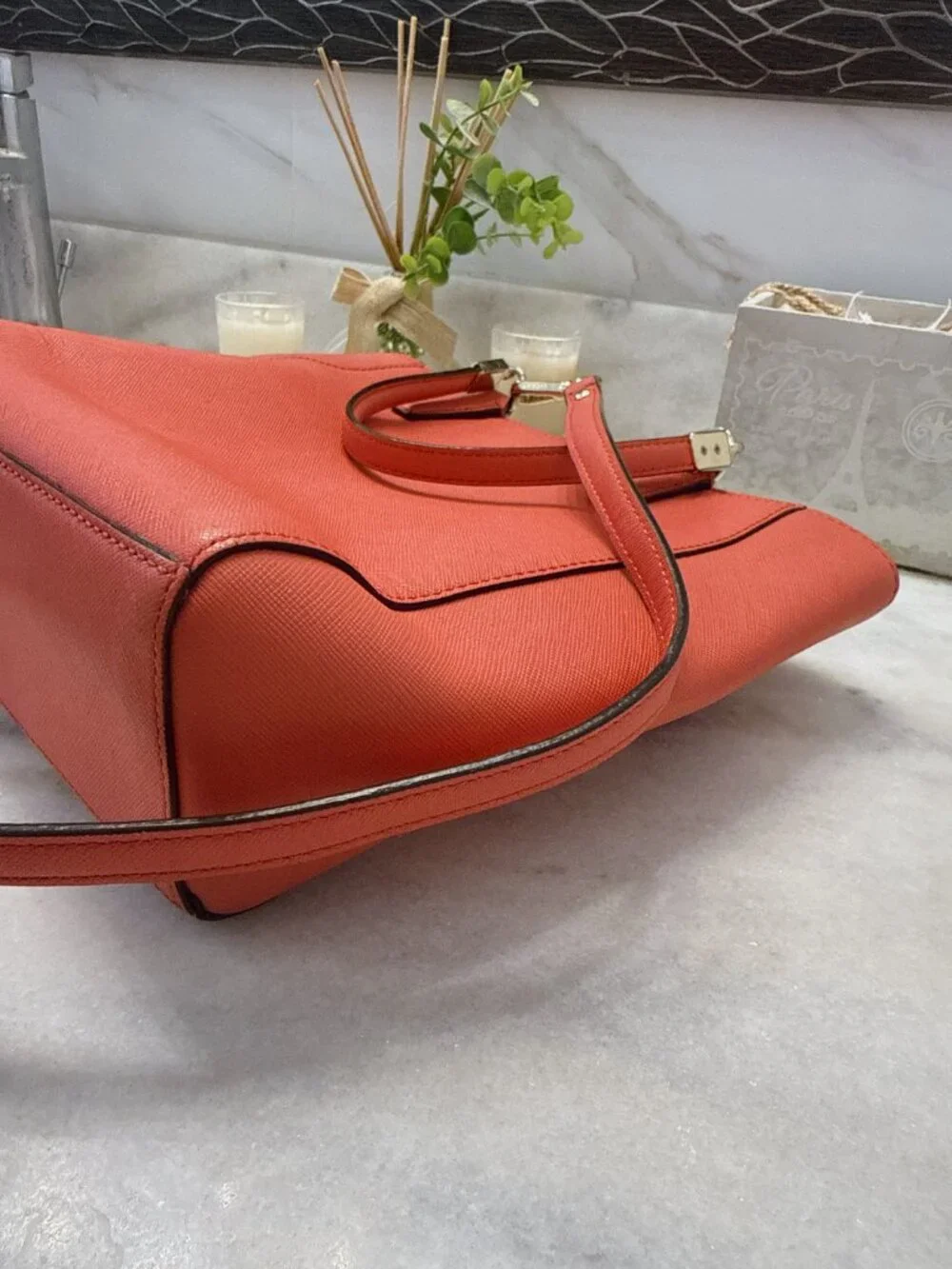 EUC Coach Madison Saffiano Leather Mini Tote Bag